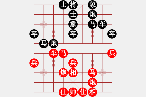 象棋棋譜圖片：冰上談兵(月將)-負(fù)-天馬心空(月將)中炮過(guò)河車七路馬對(duì)屏風(fēng)馬兩頭蛇 紅左橫車兌雙兵對(duì)黑高右炮 - 步數(shù)：40 