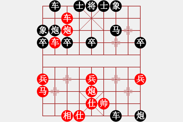 象棋棋譜圖片：QQ棋友-負(fù)-小亮(順炮直車(chē)對(duì)橫車(chē)) - 步數(shù)：40 