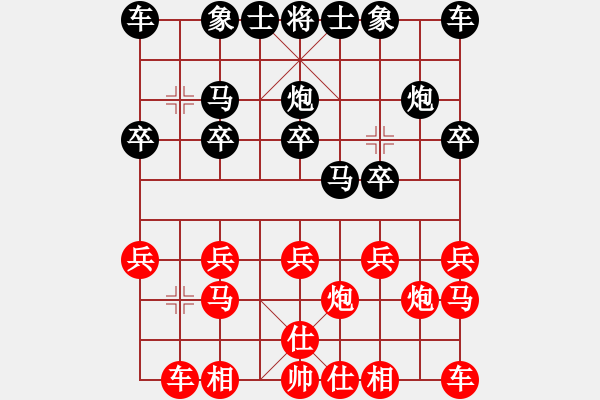 象棋棋谱图片：日日快活人(3段)-胜-maihoapho(5段) - 步数：10 