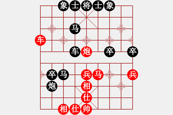 象棋棋譜圖片：剛學(xué)會(huì)下棋(8級(jí))-負(fù)-漂亮美眉(2段) - 步數(shù)：54 