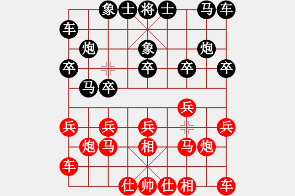 象棋棋譜圖片：草原弈狼(月將)-和-弈林飛龍(月將) - 步數(shù)：10 