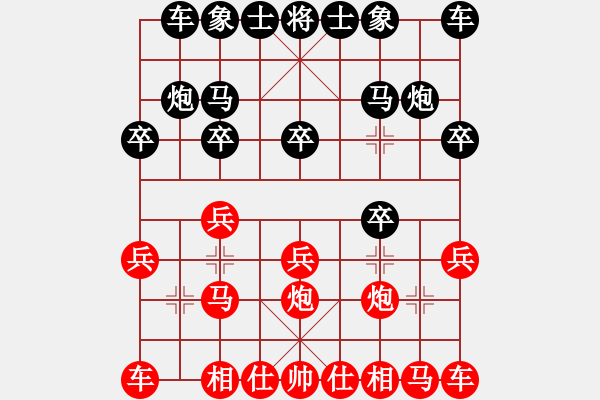 象棋棋谱图片：臭棋人家ㄨ江南[1550381673] -VS- 臭棋人家ゞ禾日火因[4429788] - 步数：10 