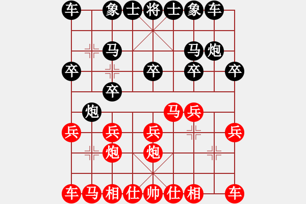 象棋棋譜圖片：?jiǎn)谭濉炯t】vs期待你的轉(zhuǎn)身【黑】 - 步數(shù)：10 