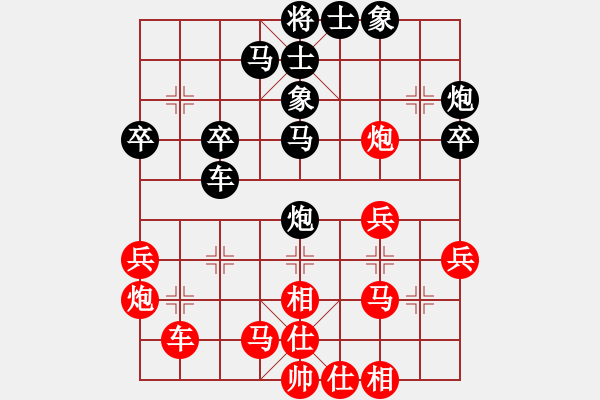 象棋棋譜圖片：小小鈺(2段)-負(fù)-白狼(6段) - 步數(shù)：40 