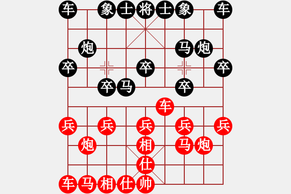 象棋棋譜圖片：☆象聯(lián)☆東邪[紅] -VS- 龍行天下[黑] - 步數：10 