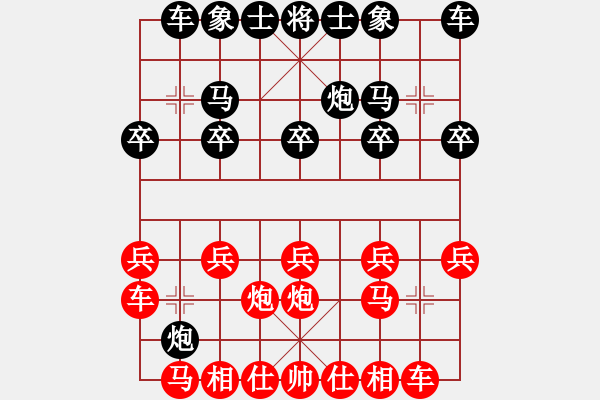 象棋棋譜圖片：中炮直車對(duì)反宮馬黑炮2進(jìn)6直接壓馬變例黑不好下敗招 - 步數(shù)：10 