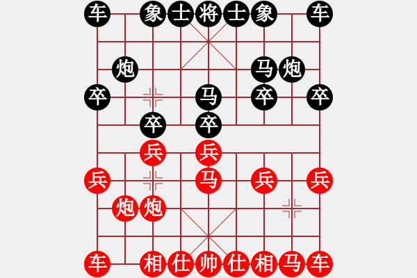 象棋棋譜圖片：鐵中兵 秦時明月 先勝 楊特大 - 步數(shù)：10 