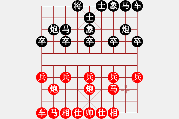 象棋棋譜圖片：橫才俊儒[292832991] -VS- 園丁[-] - 步數(shù)：10 