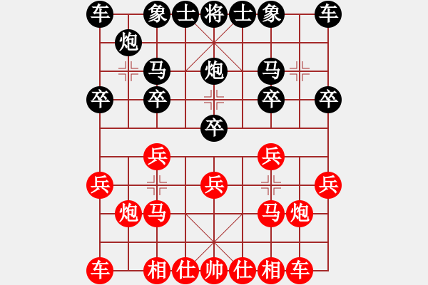 象棋棋譜圖片：仙人指路（業(yè)四升業(yè)五評測對局）我先勝 - 步數(shù)：10 