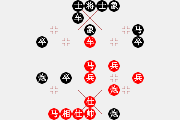 象棋棋譜圖片：率五進一(9星)-勝-獨醉狗(9星) - 步數(shù)：40 