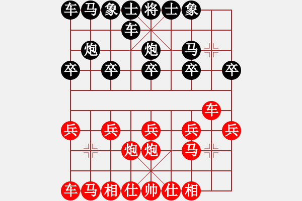 象棋棋譜圖片：文語丶花落[1271397474] -VS- 偷菜狂[1936976698] - 步數(shù)：10 