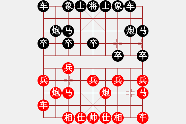 象棋棋譜圖片：對兵局（業(yè)四升業(yè)五評測對局）我先勝 - 步數(shù)：10 