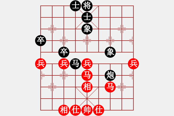 象棋棋譜圖片：葬心紅勝上善若水ok【仕角炮轉(zhuǎn)反宮馬對右中炮】 - 步數(shù)：50 