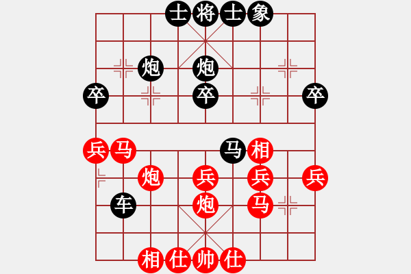 象棋棋譜圖片：快樂小豬(1段)-負(fù)-thuday(3段) - 步數(shù)：40 