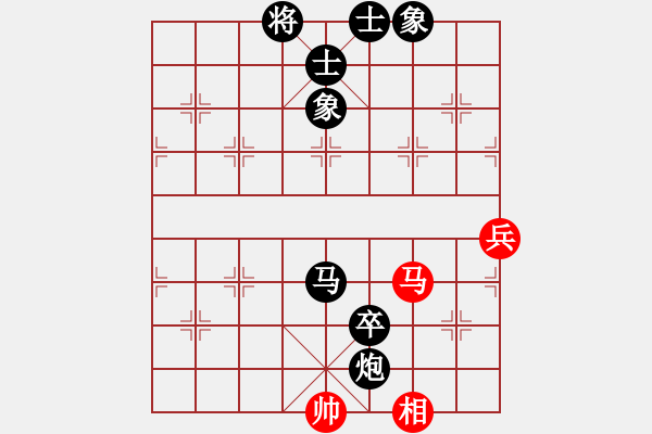 象棋棋譜圖片：黑雙炮雙馬卒士象全先勝車雙炮雙馬兵雙相 - 步數(shù)：20 