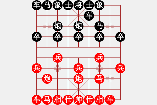 象棋棋譜圖片：影明是(4段)-勝-賠光光(6段) - 步數(shù)：10 