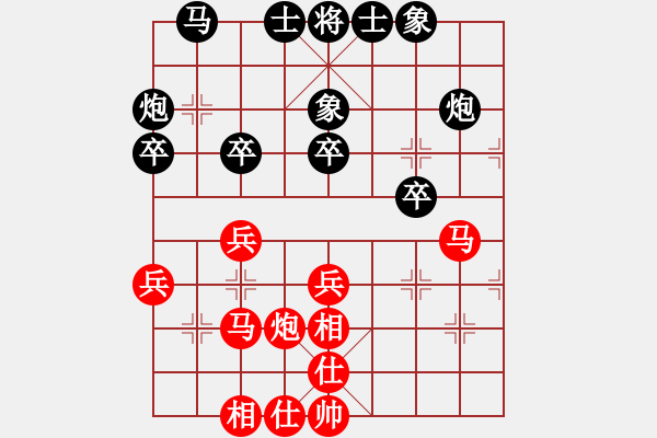 象棋棋谱图片：3.第七轮 第3台 湖北刘宗泽先和天津张彬 - 步数：33 
