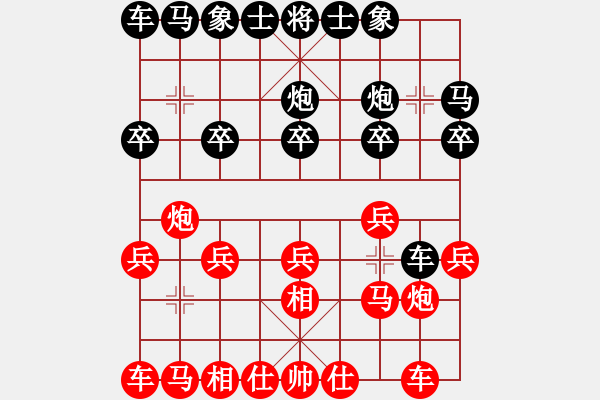 象棋棋譜圖片：世外高人13631929209[紅] -VS- 未名湖人[黑] - 步數(shù)：10 