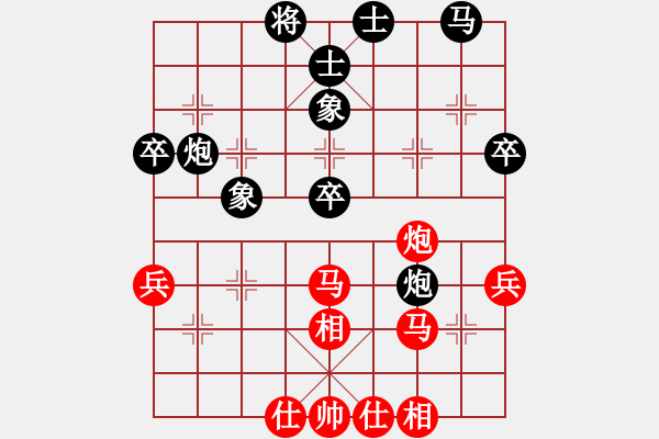 象棋棋譜圖片：閑的沒事兒(5段)-負(fù)-效果(8段) - 步數(shù)：40 