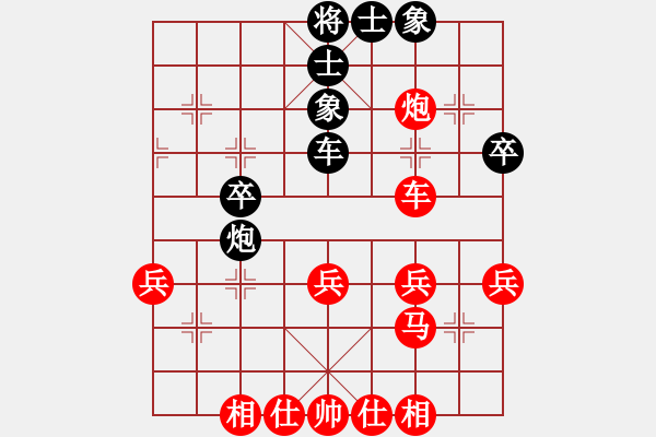 象棋棋譜圖片：kiss(2段)-勝-常德棋童(9段) - 步數(shù)：40 