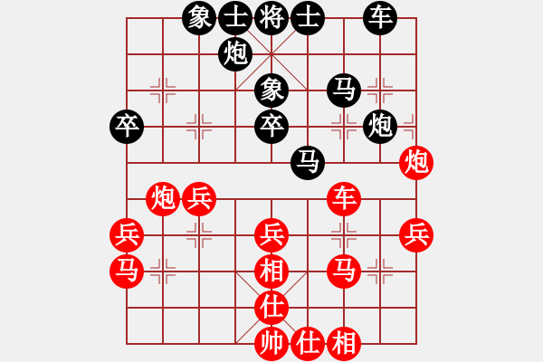 象棋棋譜圖片：1 - 步數(shù)：40 