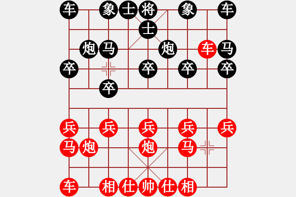 象棋棋譜圖片：偏鋒炮王[紅] -VS- 殘夜風(fēng)曉[黑] - 步數(shù)：10 