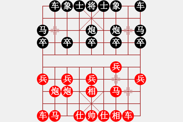 象棋棋譜圖片：金鉤炮：棄兵轟象 抽車得勝 - 步數(shù)：10 