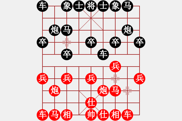 象棋棋譜圖片：白眉大俠 對 羽扇綸巾 - 步數(shù)：10 