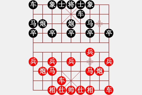 象棋棋譜圖片：奇神[1014253292] -VS- 橫才俊儒[292832991] - 步數(shù)：10 