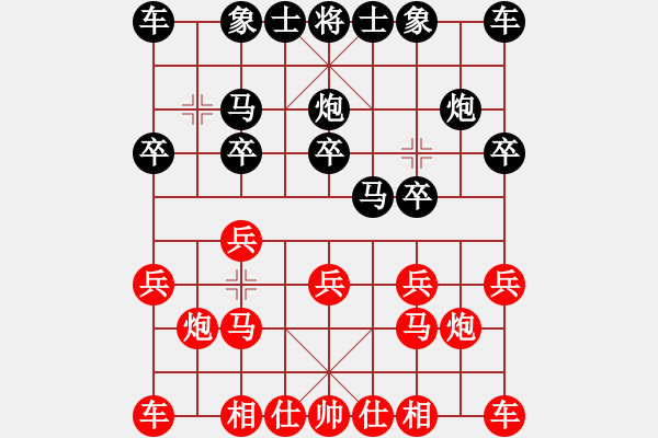 象棋棋譜圖片：苦色的雨季(讓二先)勝薩克 - 步數(shù)：10 