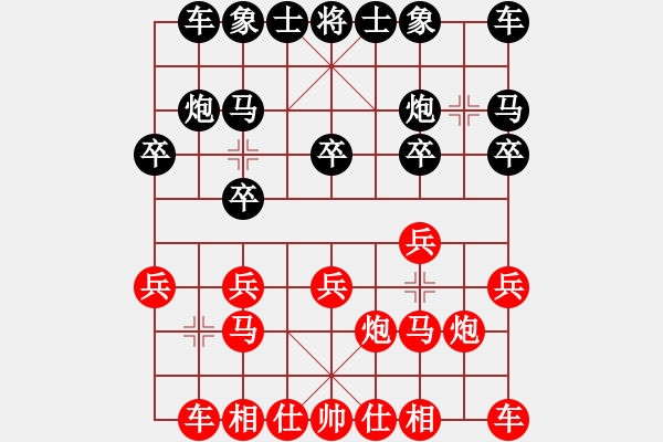 象棋棋谱图片：第二轮黑龙江张勇先和杨辉 - 步数：10 
