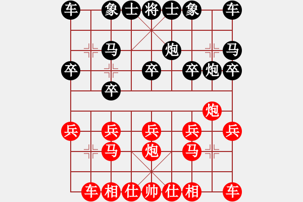 象棋棋譜圖片：兵車馬行(2段)-勝-冬眠(8段) - 步數(shù)：10 