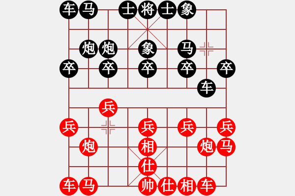 象棋棋譜圖片：如何應(yīng)對(duì)對(duì)手的金鉤炮著法 - 步數(shù)：10 