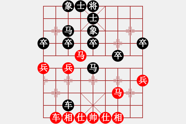 象棋棋譜圖片：清潔工人(2段)-和-發(fā)笑(9段) - 步數(shù)：40 