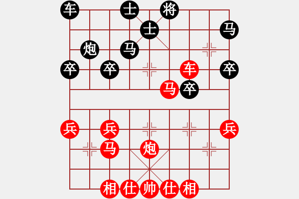 象棋棋譜圖片：2023.3.5.4中級場先勝中炮對屏風(fēng)馬 - 步數(shù)：40 