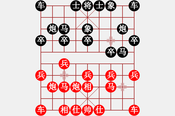 象棋棋譜圖片：cqbbjyh(8段)-和-孔雀東南飛(8段) - 步數(shù)：10 