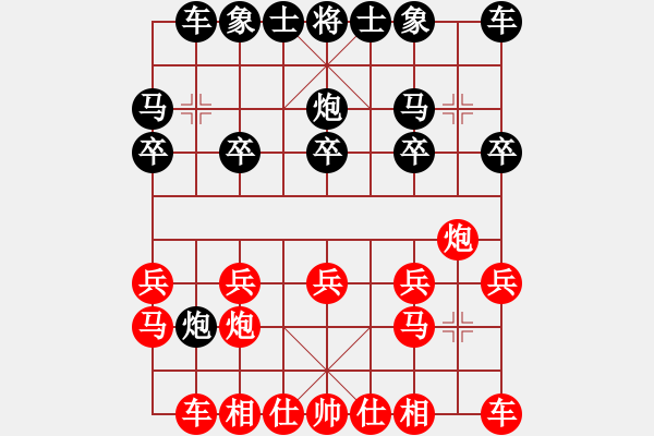 象棋棋譜圖片：你的愛好假[940983198] -VS- 巾幗不讓須眉[1007254661] - 步數：10 