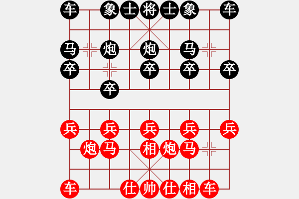 象棋棋譜圖片：帥哥硬漢[紅] -VS- 軍旗王子[黑] - 步數(shù)：10 