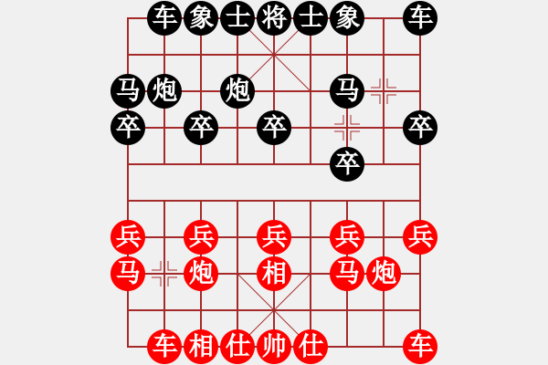 象棋棋譜圖片：隨手出將丟車 沉著應(yīng)戰(zhàn)奪帥：cw_020[紅] -VS- 棋苑大怪[黑] - 步數(shù)：10 