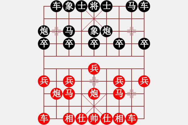 象棋棋譜圖片：讓先士角炮對(duì)中炮夾馬最后精彩絕殺 - 步數(shù)：10 