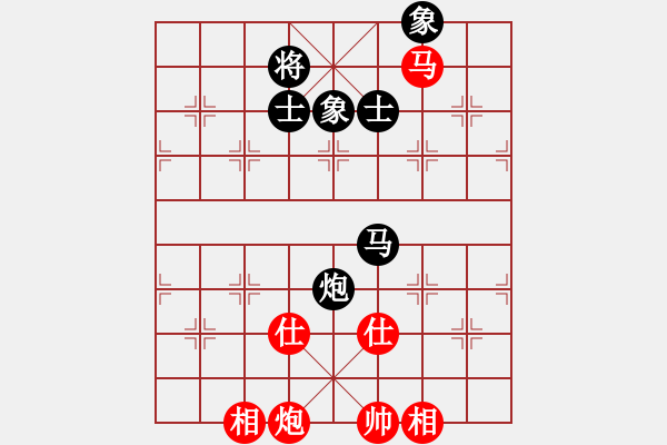 象棋棋譜圖片：5455局 A00--小蟲引擎25層 紅先和 巫師-小蟲-大師 - 步數(shù)：170 