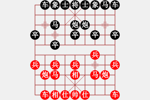 象棋棋譜圖片：向光紅 先負(fù) 劉軍 - 步數(shù)：10 