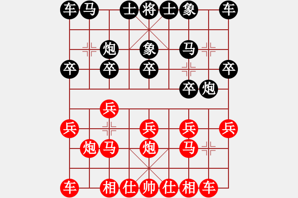 象棋棋譜圖片：因?yàn)樗訹1245437518] -VS- 煙雨[153467098] - 步數(shù)：10 