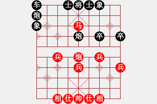 象棋棋譜圖片：2022.9.28.39五分鐘先勝探頭炮 - 步數(shù)：40 