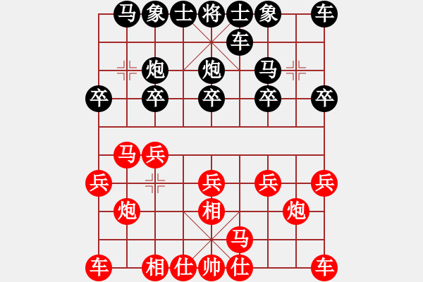 象棋棋譜圖片：象棋小新(日帥)-勝-聚賢莊打手(人王) - 步數(shù)：10 