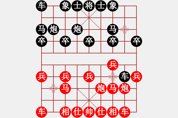 象棋棋譜圖片：小玉小叔(1段)-和-枰上度春秋(9段) - 步數(shù)：10 