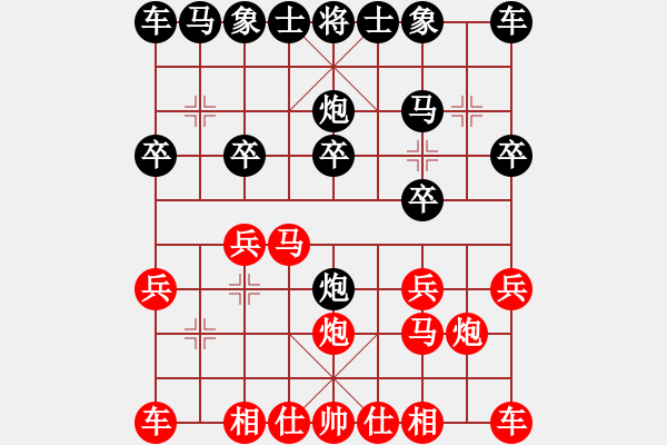 象棋棋譜圖片：“手”字 第一局 - 步數(shù)：10 