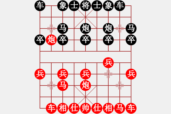 象棋棋譜圖片：弱雞(風(fēng)魔)-負(fù)-壞倒一顆牙(風(fēng)魔) - 步數(shù)：10 