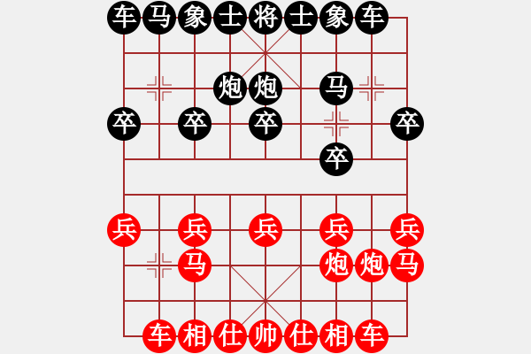 象棋棋譜圖片：一線之間[2633993492] -VS- michael[332419782] - 步數(shù)：10 