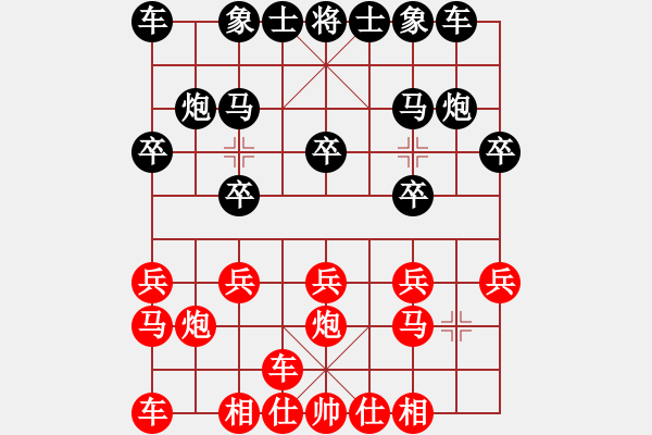 象棋棋谱图片：知日[840133780] -VS- 李小龙[1135239532] - 步数：10 